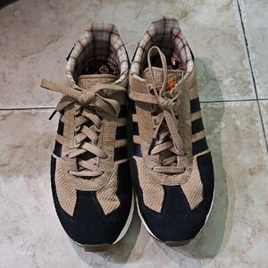 adidas Black and Tan Men's Sneakers